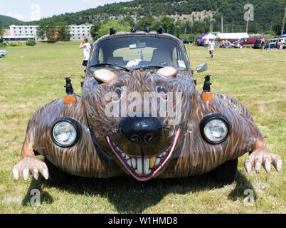 VW Coccinelle en forme de l'État de New York USA Rat Banque D'Images