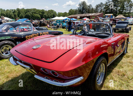 1960 Voiture de sport classique Corvette de l'État de New York, USA Banque D'Images