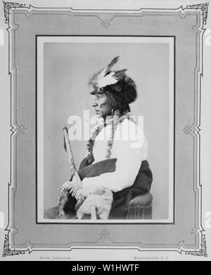 Thunder-Wan Ken-Low-rouge-Tah. Chawana, Sioux Banque D'Images