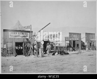 Street view dans Corinne. Box Elder Comté (Utah), 1869 Banque D'Images