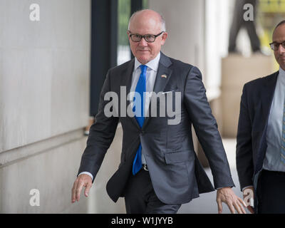 Woody Johnson, Ambassadeur des États-Unis au Royaume-Uni, arrive à la BBC pour l'Andrew Marr Show, London, UK Avec : Woody Johnson l'Ambassadeur des Etats-Unis au Royaume-Uni où : London, Royaume-Uni Quand : 02 Juin 2019 Crédit : Wheatley/WENN Banque D'Images