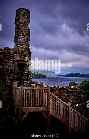 Le Château de Kilchurn (KC) Banque D'Images