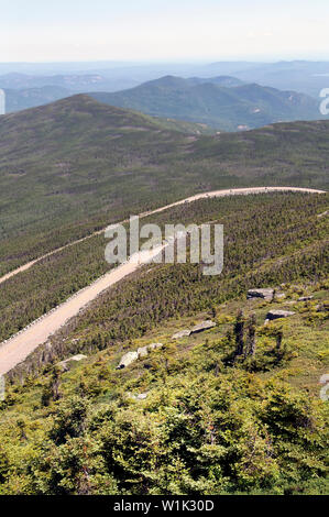 Routes principales en haut dans l'Adirondack State Park, New York, USA Banque D'Images