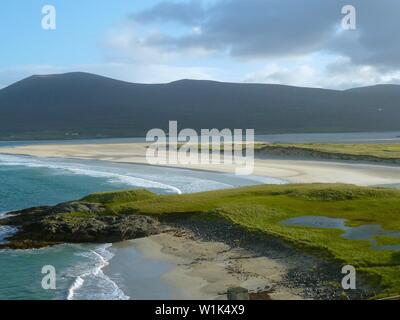 Seilebost Beach, Isle of Harris, Outer Hebrides Banque D'Images