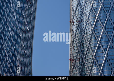 Terre-neuve et un quai, rue Bank à Canary Wharf, Isle of Dogs, East London Banque D'Images