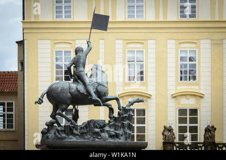 Certains détails de l'ensemble du château de Prague Banque D'Images