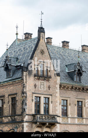 Certains détails de l'ensemble du château de Prague Banque D'Images