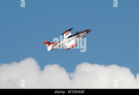 T-2 Buckeye marine à l'Air Show 2009 à Hill Air Force Base près de Ogden, Utah. Banque D'Images