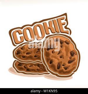 Logo Vector pour Cookie Illustration de Vecteur