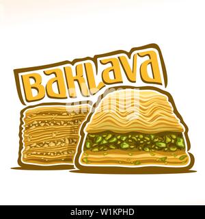 Logo Vector pour les baklavas Illustration de Vecteur