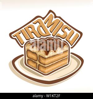 Logo Vector pour Tiramisu Illustration de Vecteur