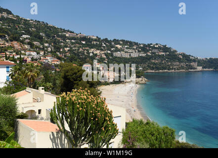 Roquebrune-Cap-Martin, Provence-Alpes-Côte d'Azur, France. Côte d'Azur d'Azur. Banque D'Images