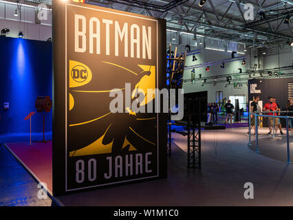 COLOGNE, ALLEMAGNE - 28 juin 2019 : Impressions de CCXP Cologne : Célébrant 80 ans de Batman Banque D'Images