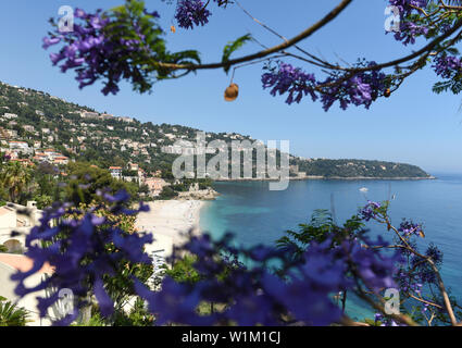 Roquebrune-Cap-Martin, Provence-Alpes-Côte d'Azur, France. Côte d'Azur d'Azur. Banque D'Images