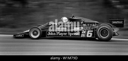 Gunnar Nilsson dans sa formule un lotus à Bad Saulgau 1977 Banque D'Images