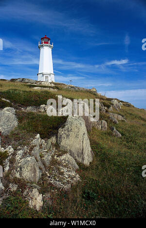 Phare, Louisbourg, Nouvelle-Écosse Canada Banque D'Images