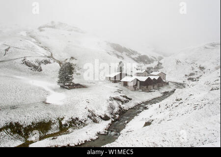 Col du Julier, hiver, neige, Grisons, Suisse Banque D'Images
