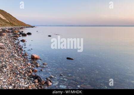Rive de la mer Baltique sur la presqu'île de Fionie, Helnas, îles de la mer du sud du Danemark, Danemark du Sud, Danemark, Scandinavie, dans le Nord de l'Europe Banque D'Images