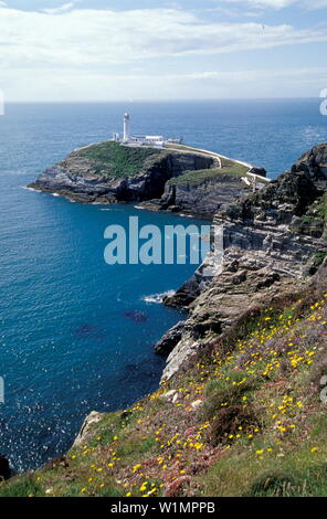 Phare de South Stack, près de South Stack Holyhead Europe, au Pays de Galles Banque D'Images