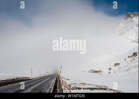 Col du Julier, hiver, neige, Grisons, Suisse Banque D'Images