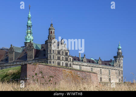 Château Kronborg Slot, Helsingør, île de la Nouvelle-Zélande, de la Scandinavie, le Danemark, le nord de l'Europe Banque D'Images