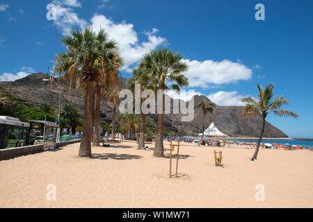 La plage de Teresitas, près de Santa Cruz de Tenerife, Canaries, Espagne. Banque D'Images