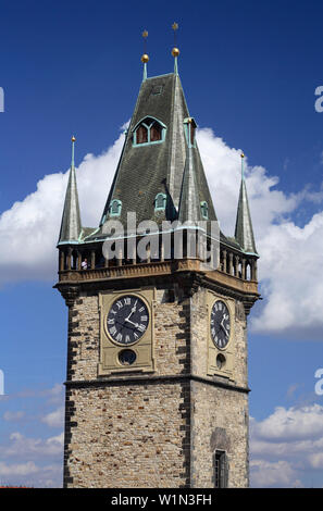 De près de l'ancienne Mairie, Staromestske Namesti, Prague, République Tchèque Banque D'Images