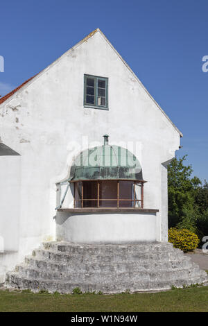 Leuchtturm Stevns Fyr près de Stevns Klint, Højerup, Store Heddinge, presqu'île de Stevns, la Nouvelle-Zélande, la Scandinavie, le Danemark, le nord de l'Europe Banque D'Images