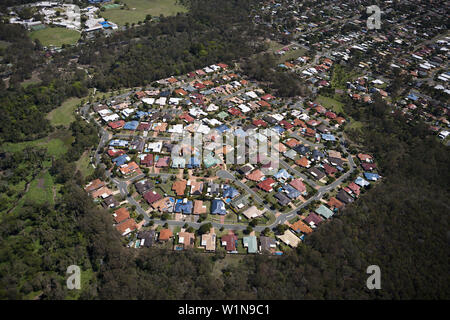 Vue aérienne de Wellington Point, Brisbane, Australie Banque D'Images