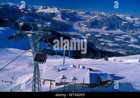 Skigebiet Kitzbuehel, Autriche Banque D'Images
