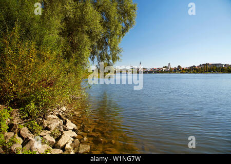 Voir à Vilshofen sur le Danube , Bavière , Allemagne , Europe Banque D'Images