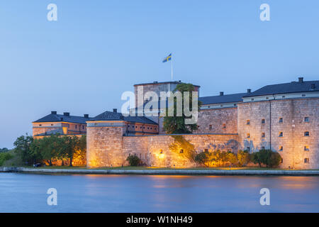 Kastell forteresse à Vaxholm, l'archipel de Stockholm, Uppland, Stockholms terre, sud de la Suède, Suède, Scandinavie, dans le Nord de l'Europe Banque D'Images