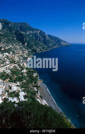 Positano, Amalfitana Campania, Italie Banque D'Images