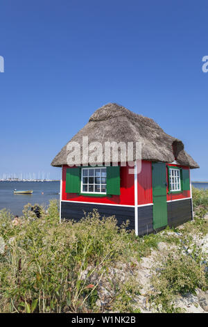 Chalet de la plage de l'île, Erikshale ærø, Marstal, au sud de la Fionie, archipel des îles de la mer du sud du Danemark, Danemark du Sud, Danemark, Scandinavie, Northe Banque D'Images