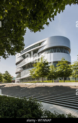 Musée Mercedes Benz à Stuttgart, Bade-Wurtemberg, Allemagne du Sud, Allemagne Banque D'Images