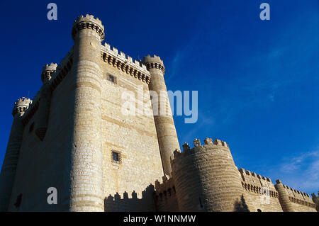 Castillo Torrelobaton, Tierra de Campos de Castilla, Espagne Banque D'Images