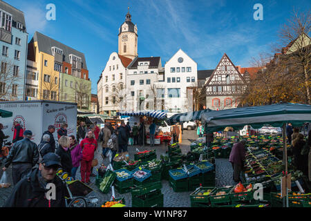 Place du marché, Iéna, Thuringe, Allemagne, Europe Banque D'Images