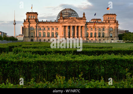 Bâtiment du Reichstag allemand à Berlin, Allemagne Banque D'Images