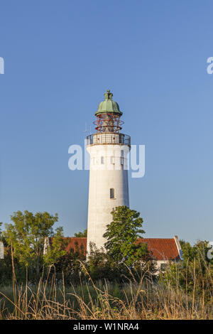 Leuchtturm Stevns Fyr près de Stevns Klint, Højerup, Store Heddinge, presqu'île de Stevns, la Nouvelle-Zélande, la Scandinavie, le Danemark, le nord de l'Europe Banque D'Images