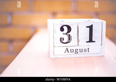 31 Août - 31 août - anniversaire - Journée internationale - Journée Nationale Banque D'Images