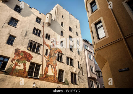 UNESCO World Heritage Vieille ville de Ratisbonne, Goliath house, Regensburg, Bavière, Allemagne Banque D'Images