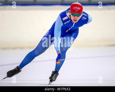 29 juin 2019 Heerenveen, Pays-Bas le patinage de la formation sur Summerice Banque D'Images