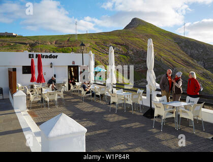 Restaurant à Femés, Balcón de Femés, Lanzarote, Canaries, Islas Canarias, Spain, Europe Banque D'Images