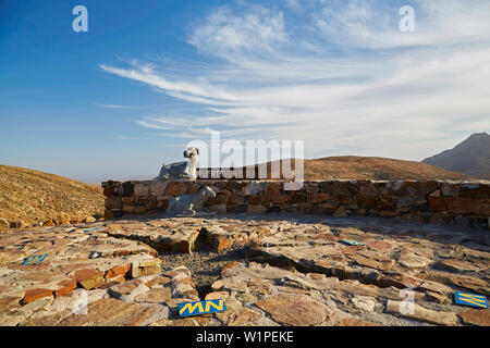 Mirador Astronómico de FV-605 339 sur près de Fayagua, Fuerteventura, Islas Canarias, Océan Atlantique, l'Espagne, Europe Banque D'Images