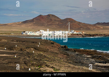 Puertito (Porto) de la Cruz à thePunta de Jandía, Fuerteventura, Islas Canarias, Océan Atlantique, l'Espagne, Europe Banque D'Images