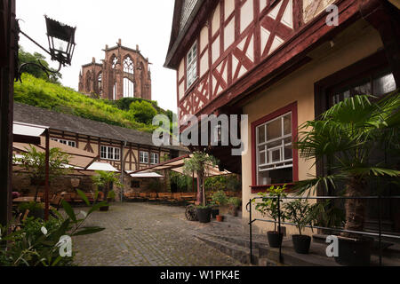 Old Post, afin d'Wernerkapelle, Bacharach, Rhin, Rhénanie-Palatinat, Allemagne Banque D'Images