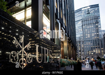 La Banque UBS, Park Avenue, Manhattan, New York City, USA Banque D'Images