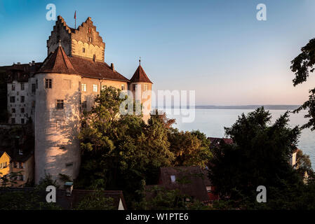 Château Meersburg, Lac de Constance, Bade-Wurtemberg, Allemagne Banque D'Images