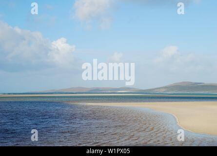 La plage de Luskentyre, Isle of Harris, Outer Hebrides Banque D'Images