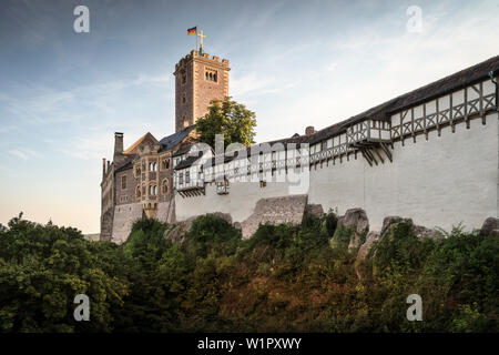 UNESCO World Heritage château de Wartburg, Eisenach, en Thuringe, Allemagne Banque D'Images